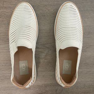 UGG Sammy Breeze Slip-On Sneaker in Ivory Style 1109533 USA Size 8 Lightly Worn